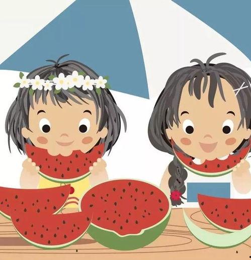 网红吃瓜头像卡通女生